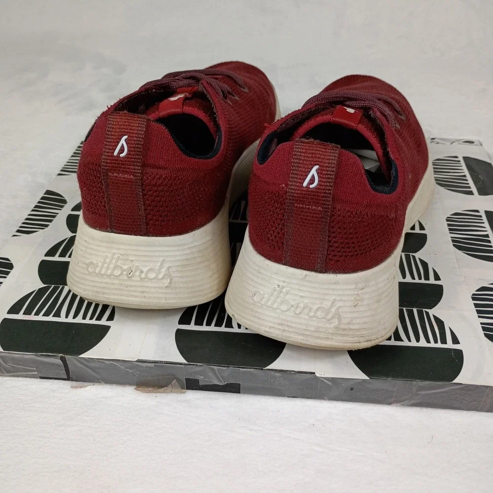 Allbirds Tree Gliders Burgundy Red‎ Mesh Walking Sneakers Mens 10 TRG M10